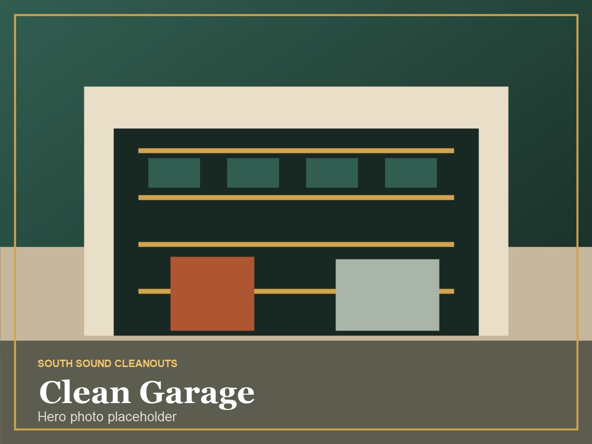 Clean garage after a shop cleanout